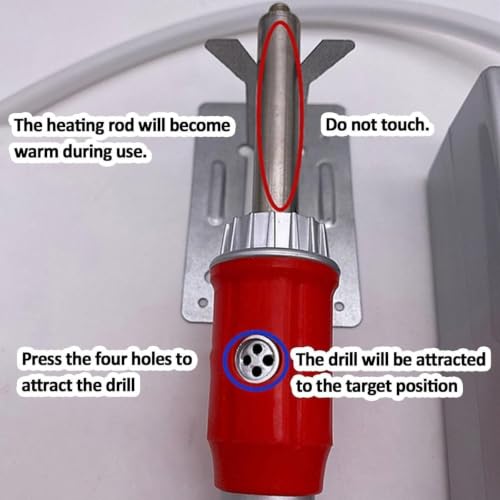 Self-Priming Hot Melt Glue Gun for Rhinestone Inlay,Adjustable Temperature,4 Brass Tips 1-8mm,for Fabric and Craft Projects