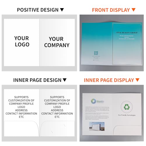 Custom folders with Company Logo| Upload Your Design|Suitable for Business