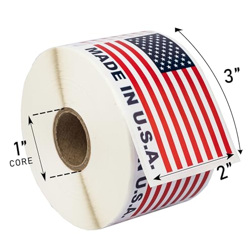 HouseLabels Made in USA (Not Postage Stamps) (2" x 3")