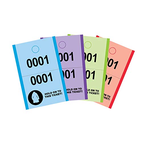 Coat Check Tickets - Overcoat Image - Fast, Secure & Affordable Event Tickets by MyZone Printing (Green, 4000)