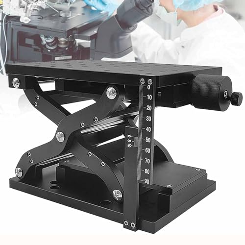 Manual Lift Platform Table,Lab Jack Optical Lift,120mm Travel Z Axis