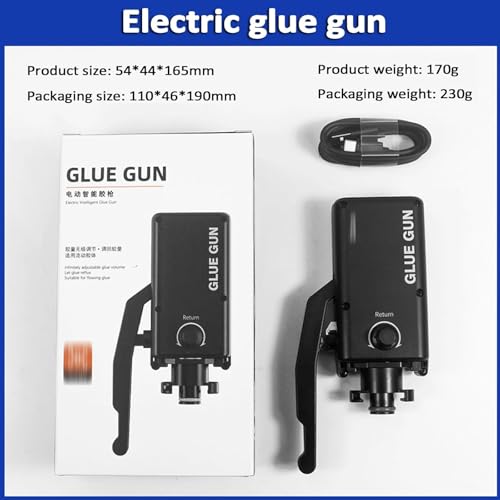 DOJBK Electric Dispenser Tools, Electric Liquid Glue Gun, Precise Glue Control and Drip Prevention, Automatic Back Suction, for LCD Screen Frame Bonding, Home Repairs
