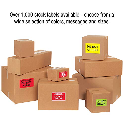 Tape Logic Aviditi Tape Logic 3" x 5","Do Not Inventory" Fluorescent Yellow Warning Sticker, for Shipping, Handling, Packing, and Moving (1 Roll of 500 Labels)