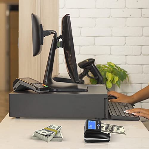 Portable Counterfeit Bill Detector with UV MG IR Detection for Store Office