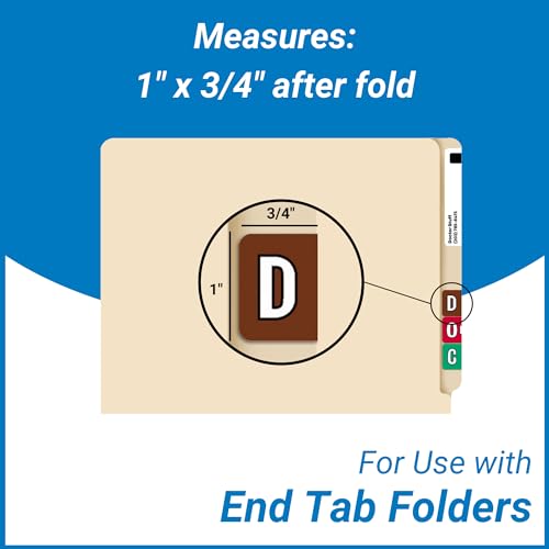 Alphabet Labels for File Folders, A to Z Plus Mc Desk Set with File Box and Indexes, Doctor Stuff, 2034 Labels, Compatible with Colwell Jewel Tone COAM Alpha Stickers Series, Medical Chart Labels