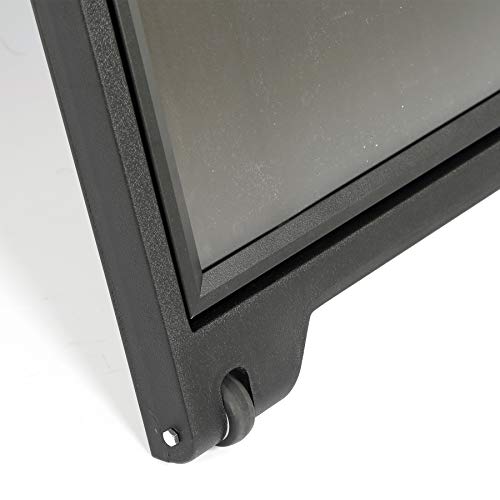 Azar Displays 300244-BLK Black Double-Sided Sidewalk A-Frame Sign w/Protective Lens 24" x 36 - Black