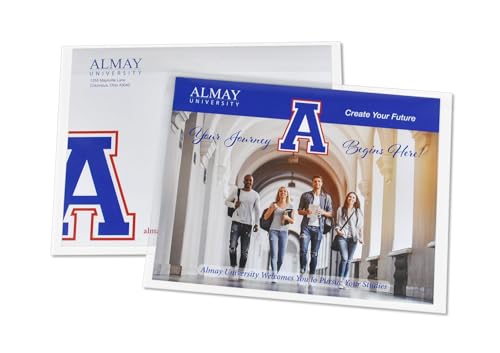 EnvyPak 9 x 12 Clear Booklet Envelopes, 4.5 Mil Heavy Duty Polypropylene, Peel & Reseal Adhesive, USPS Approved Materials, Crystal Clear Catalog Mailer, Fits 8.5 x 11 Inserts, Made in USA