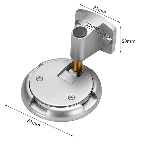 Zinc Alloy Invisible Silent Anti Collision Door Stop Without Drilling