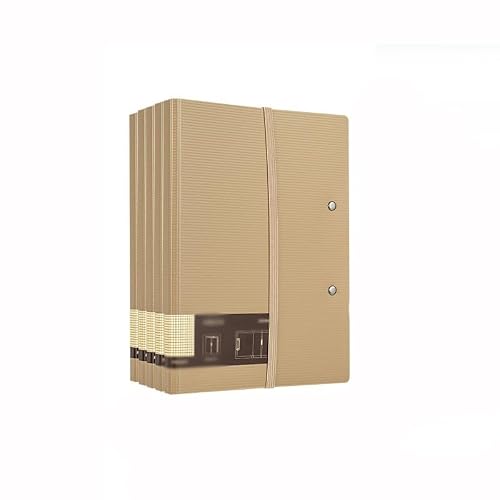 Filing Envelopes 5 Pcs A5A4 Foldable Folder Multifunctional Horizontal Writing Pad Business Information Organization Folder Plastic Folders(Brown)