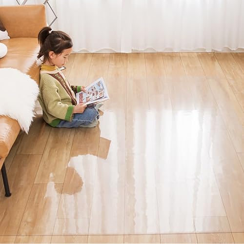Heavy-Duty Clear Floor Protector Mat Non-Slip for Office Chair & Home