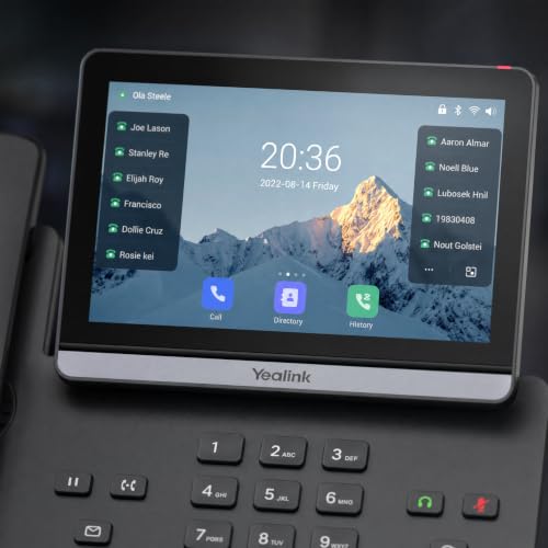 Yealink SIP-T88W Pro VoIP Phone with 7" Touchscreen & BT Handset