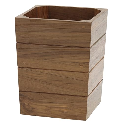 Whitecap Teak Waste Basket, Large
