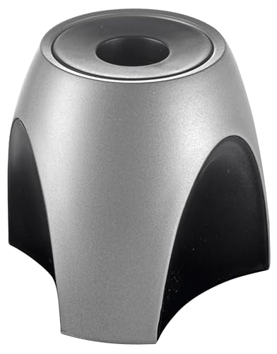 HAN 2752-77, Delta Paper Clip Dispenser Silver Edition. Attractive, Elegant and Stylish, Premium Quality with Ring Magnet, Exclusive Lacquered Plastic, Silver