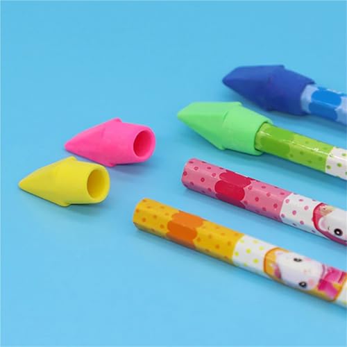 Cap Erasers 180Pcs Pencil Eraser Caps TPR Mini Erasers Bulk School Office Drawing Painting Supplies Portable Protective Covers