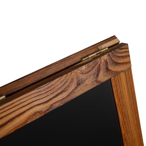 Flash Furniture Magnetic A-Frame Chalkboard Sign, 30" x 20", Brown