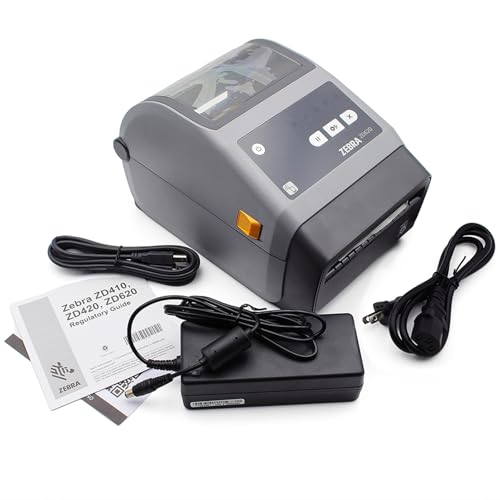Zebra ZD620d Direct Thermal Desktop Printer 203dpi Print Width 4-Inch with Cutter Bluetooth & Ethernet Serial USB | ZD62042-D21F00EZ