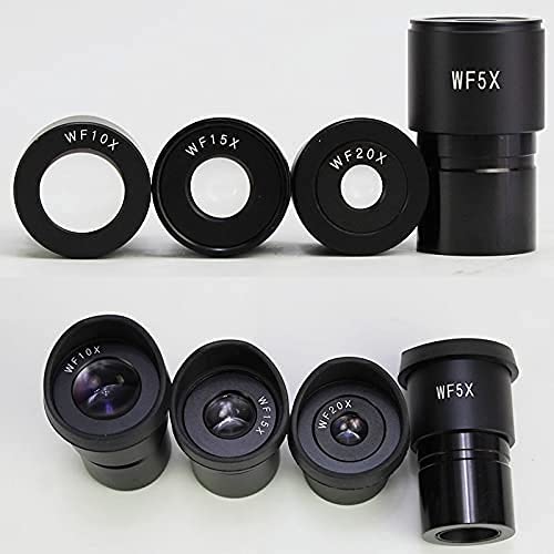Microscope 2pcs/set Stereo Microscope Eyepiece WF5X WF10X WF15X WF20X Microscope Lens with Wide Angle Eyepieces Eyepiece Accessories (Color : WF10X) (Wf20x)