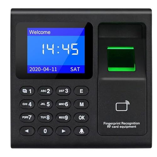 Time Clocks, Attendance Control Clock F30 Fingerprint Keyboard Access