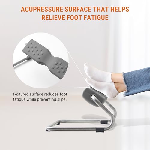 Duorest Duorest 1-Tier Ergonomic Footrest: Solid & Stable Construction, Under Desk Footrest, Slip-Resistant Base, Durable Build, EZFoot (1-Tier Structure) [Made in Korea]