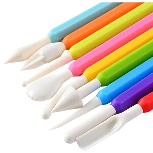 UOHLCX Clay Sculpting Tools 9-piece Fondant Carving DIY Pen Polymer