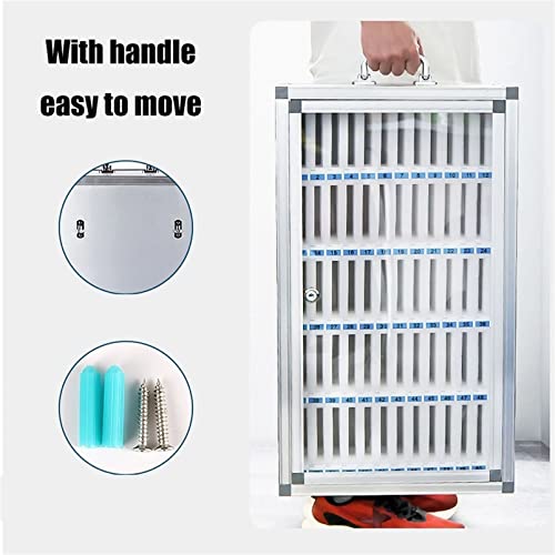 Phone Storage Cabinet 6-60 Slots Aluminum Alloy Wall Phone Box with Lock Pocket Chart Classroom Factory Cell Phone Holder (Color : 12)