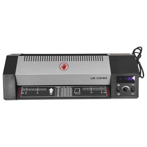 BEILOCKERY 110V 13" A3 Laminator Hot&Cold Laminating Machine, 4-Roller Laminator Machine with Cold Mounting Function, Digital Temperature Control