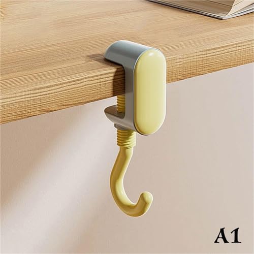 UGRBOQZK Dopamine Portable Adjustable Desk Edge Hook Desktop Bag Hooks Strong Load-Bearing Gaming Headset Water Bottle(A1)