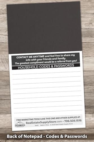 Business Card Magnet Notepads and Designer Envelopes, Peel and Stick Your Business Card, Year Round Magnetic Marketing Supply (Neighborhood - Pack of 100)