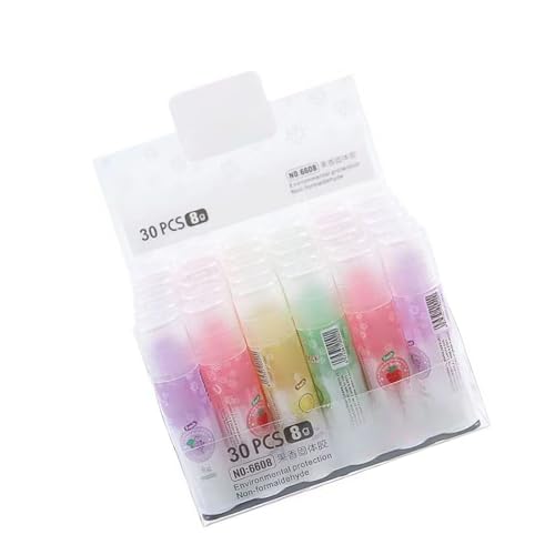 RBRMHM Fruit Scented Glues Sticks Craft Adhesive for School Art Projects Durability Paper Bondings 8g Each