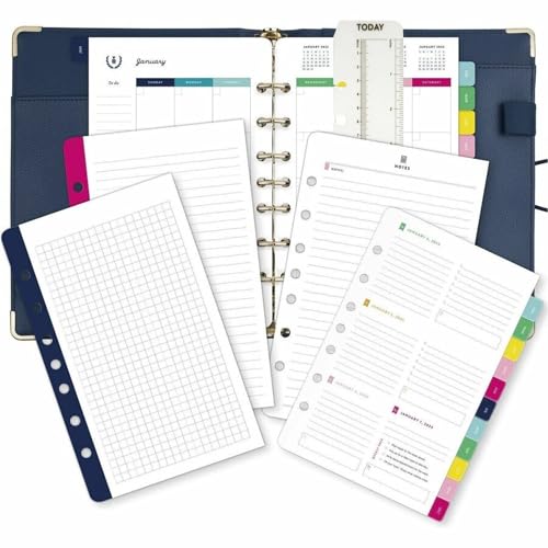 Emily Ley Simplified® System Organizer Cover, 5 3/8" x 8 1/2", Navy