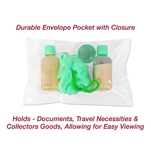 Envelope Crystal Clear Booklet Style 6" x 9", Permanent Tape (5.5″ x 8.5″ Insert Size) Holds Booklets, Catalogs and Brochures. - Box of 500