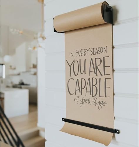 Kraft Paper Roll Display Wall Mounted Kraft Paper Dispenser & Cutter,.97cm/38.2inch Wide