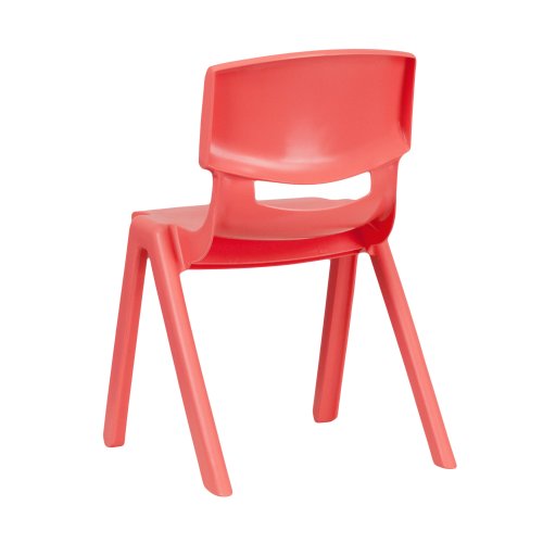 Flash Furniture Whitney 5 Pack Red Plastic Stackable School Chair with 13.25'' Seat Height