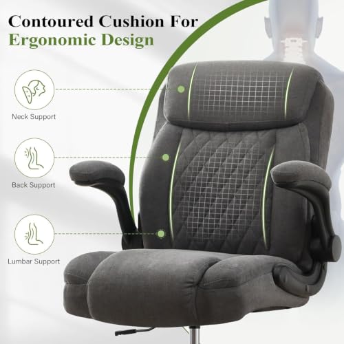 Tall Gray Drafting Chair for Standing Desk, Ergonomic Stool