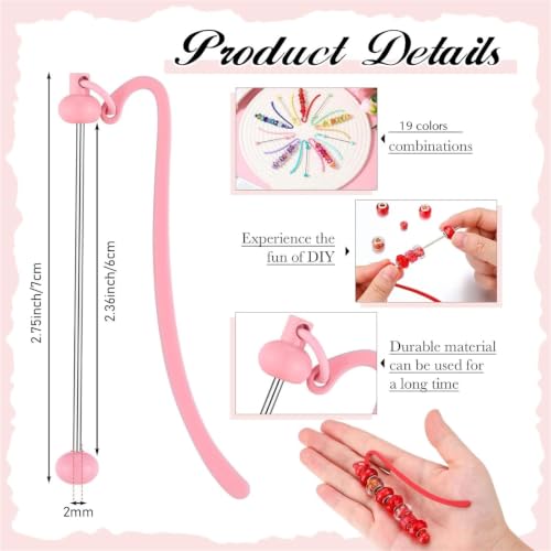 Beadable Metal Bookmark 38Pcs Vibrant 19-Color Collection Metal Bookmarks