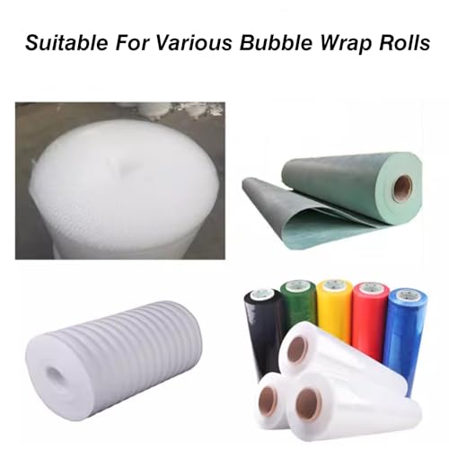 Vertical Bubble wrap roll Holder, Silver Wall-Mounted Bubble Wrap Dispenser, Width 30-150cm(Width 100cm)