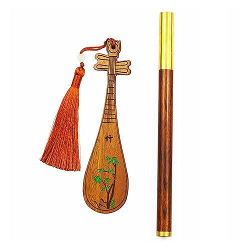 SEUOKMN Musical Instrument Bookmark Beautiful and Easy to use Chinese Literature Pen Set