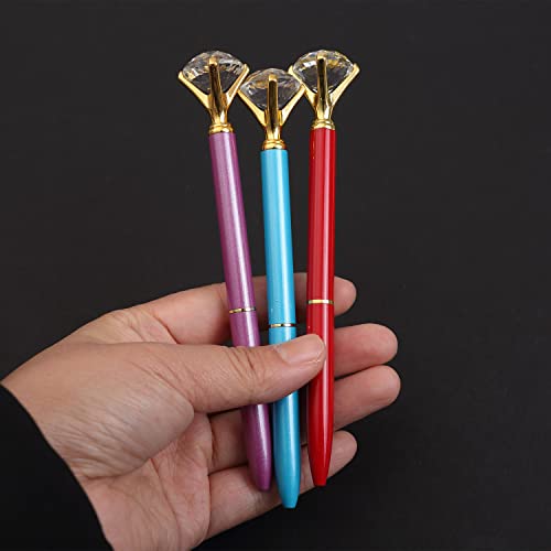 Bridesmaid Gift for teachers Bridal Shower Bling pen Guest Bridal Party Planner Diamond wedding gift Pen bulk set birthday pen (50 PENS, Blue)