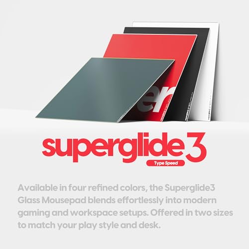 Pulsar Gaming Gears Superglide Glass Pad v3 Glass Mouse Pad, XLE, Green