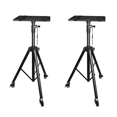 GAZOGJ Projector Stand Projector Laptop Stand, Multifunctional DJ Racks Stand, Adjustable Height Tripod, Foldable Notebook Computer Stand, Black Projector Bracket Mount,B