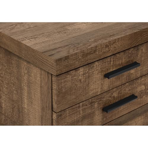 Office Room Spacious 3 Drawer File Cabinet with Black Colored Drawer Handles, Home Office File Cabinet with Smooth Drawer Glides, Easy to Assemble