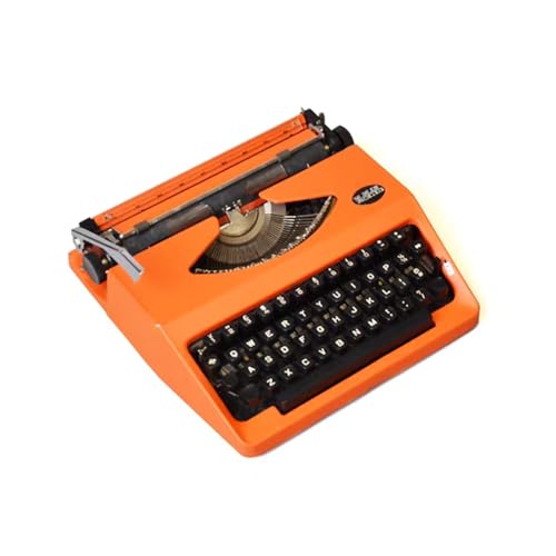 VHUYGK Hero Mechanical Manual Typewriter,English Typewriter with Original Carrying Case,Smooth Keys for Easy Typing Manual Typewriter Ideal for Writers, Collectors, and Children's Gifts