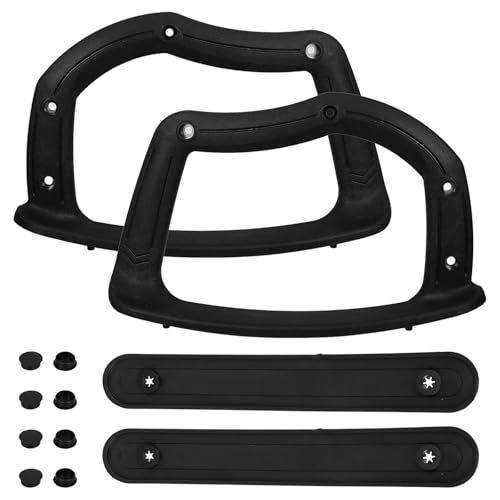 1 Pair Plastic Office Chair Armrest Replacement Parts, Ergonomic Wear-Resistant Arm Pads for Desk Chairs