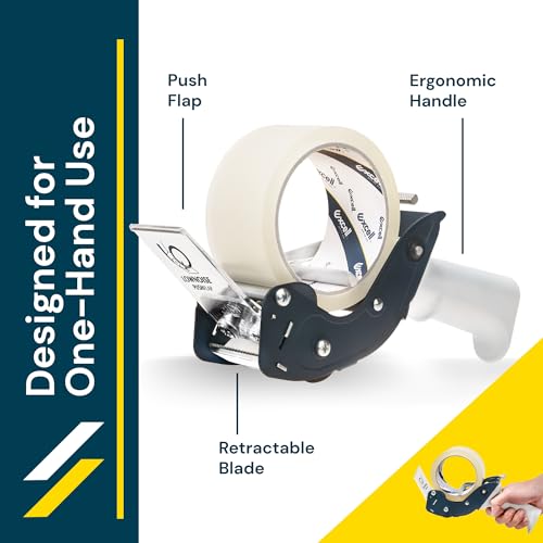 Excell RTS-82891 Low Noise Tape Dispenser, 2" Wide, 3" Core, 2 Pack