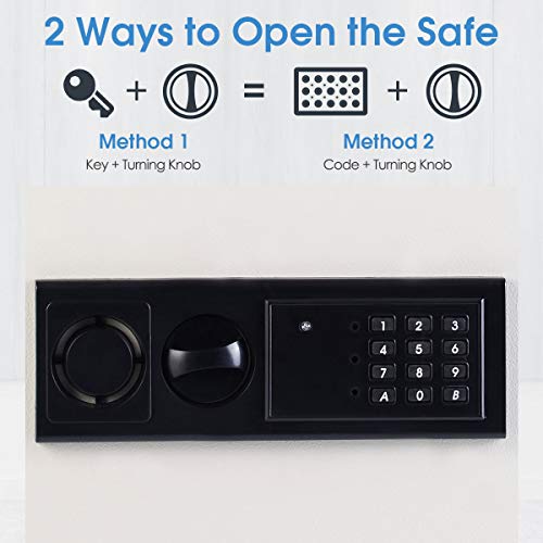 Moccha Electronic Security Box, 83 CF Built-in Wall, Wall Hidden Safe Box, Electronic Flat Security Safety Cabinet, Lock Box