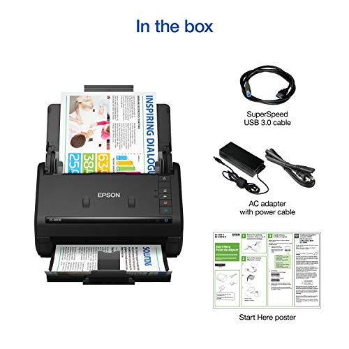 Epson Workforce ES-400 II High-Speed Color Duplex Desktop Document Scanner