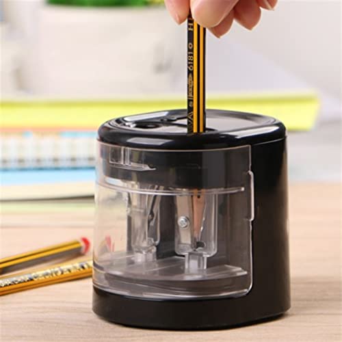 XJPWZER Electric Pencil Sharpener Students Double-Hole Automatic