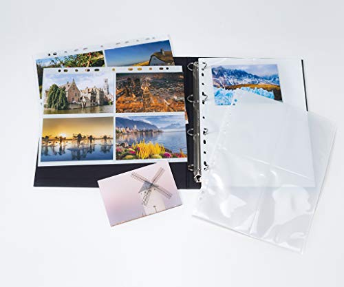 HERMA Photo Pockets for Ring Binder Albums, Acid Free, 10 x 15 cm / 4 x 6 inch Portrait Format, 2000 Pockets, White