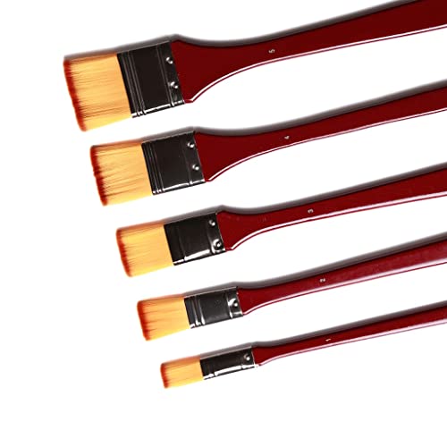 ERoomQ Nylon Brush Stick 5 Oil Painting Water Chalk Brush Paint Acrylic Brush Art Supplies Painting Pen