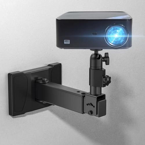 GRFIT Projector Bracket Projector Bracket Home Conference Training Wall Mounted Tray Telescopic Projector Universal Frame Bedside Projection Wall Mounted Wall Bracket Projector Stand(Color:C)